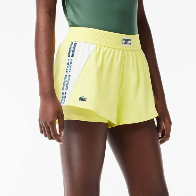 Image of Lacoste Recycled Fabric Lined Tennis Shorts - Multi Multi 8