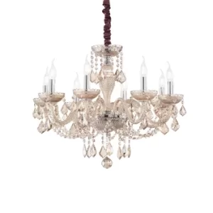 Image of Rose 8 Light Pendant Light Amber