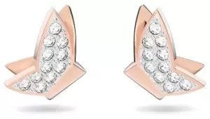 Image of Swarovski 5636427 Lilia Butterfly Stud Earrings Rose Jewellery