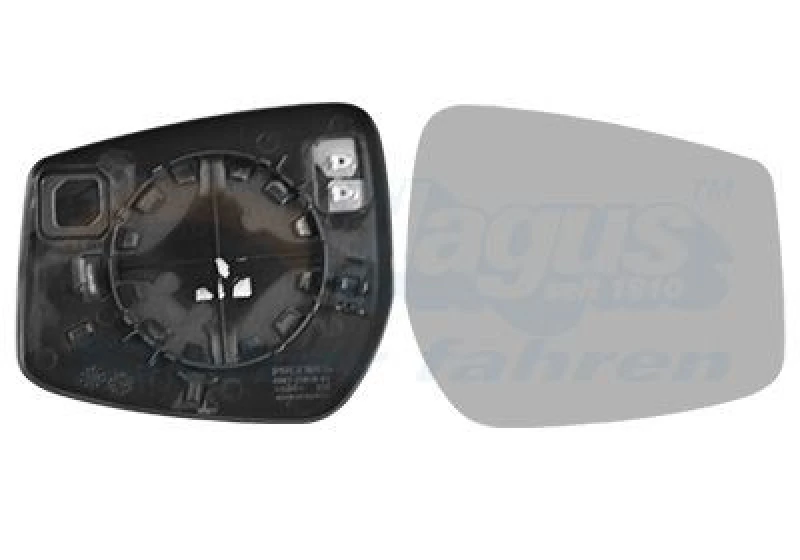 Image of VAN WEZEL Wing mirror glass VAN WEZEL 3340838