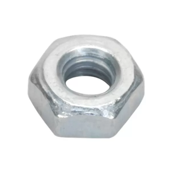 image of Genuine SEALEY SN3 Steel Nut M3 Zinc DIN 934 Pack of 100