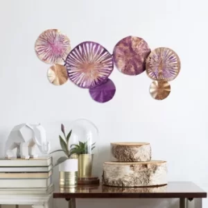 Image of Metal Art 2 Multicolor Decorative Metal Wall Accessory