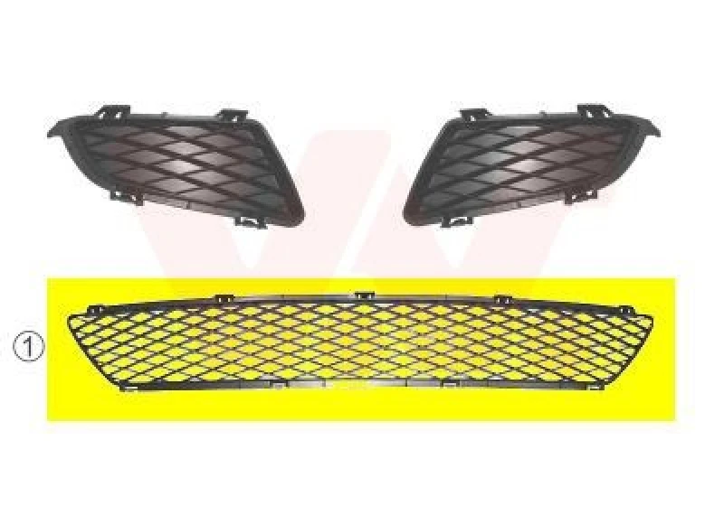 Image of VAN WEZEL Bumper grill VAN WEZEL 2754590