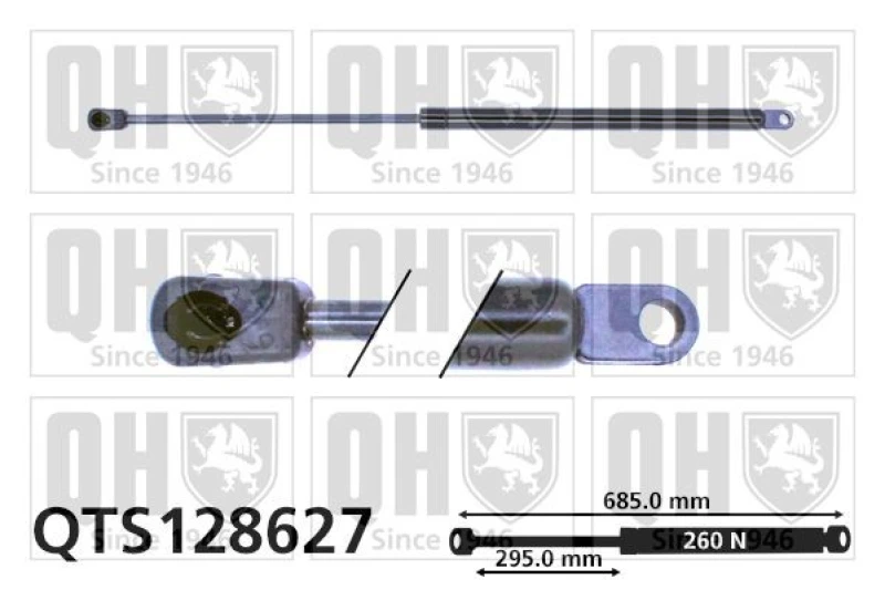 Image of QUINTON HAZELL Bonnet strut QUINTON HAZELL QTS128627