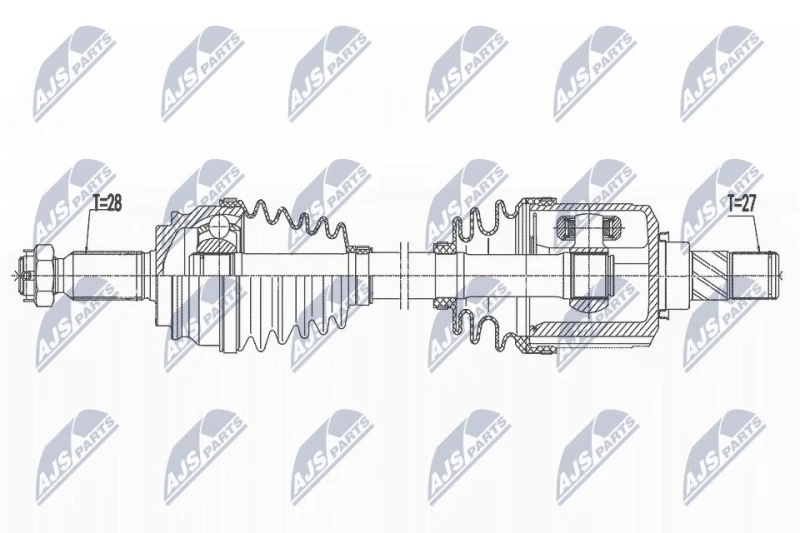 Image of NTY Drive shaft NTY NPW-MS-073