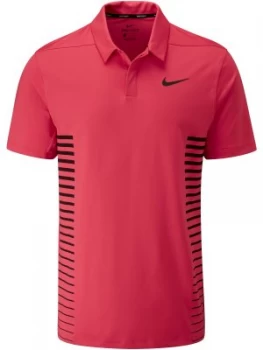 Image of Mens Nike Dry Print Polo Pink