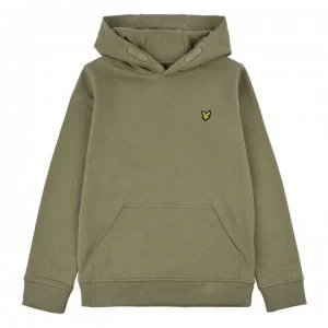 image of Lyle and Scott Lyle & Scott Fleece Hoodie - Oil Green