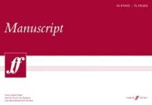 Image of 75-page A3 Manuscript Pad, 18-stave