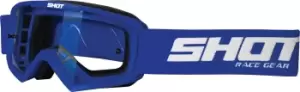 Shot Rocket Kids Motocross Goggles, blue, blue, Size One Size