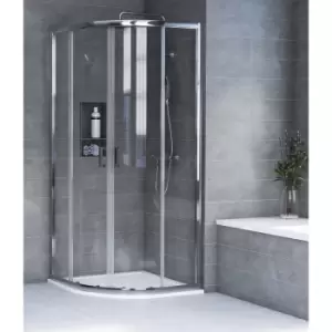 image of Aqualux KIT Edge8 Glass Quad Shower Enclosure - 900 x 2000 x 8mm