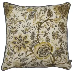Image of Prestigious Textiles Apsley Polyester Filled Cushion Cotton Viscose Linen Ochre