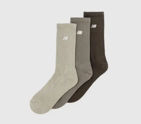 Image of New Balance Socks Nb Patch Melange Socks Brown Multi, L
