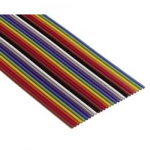 Image of 3M 7000006031 FBC Colour coded Flat Ribbon Cable 3302 0.080 mm2 Multi coloured