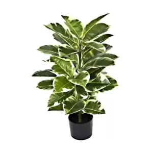 Artificial 98cm Rubber Plant In Pot