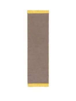 Image of Reversible Plain Runner With Fringe