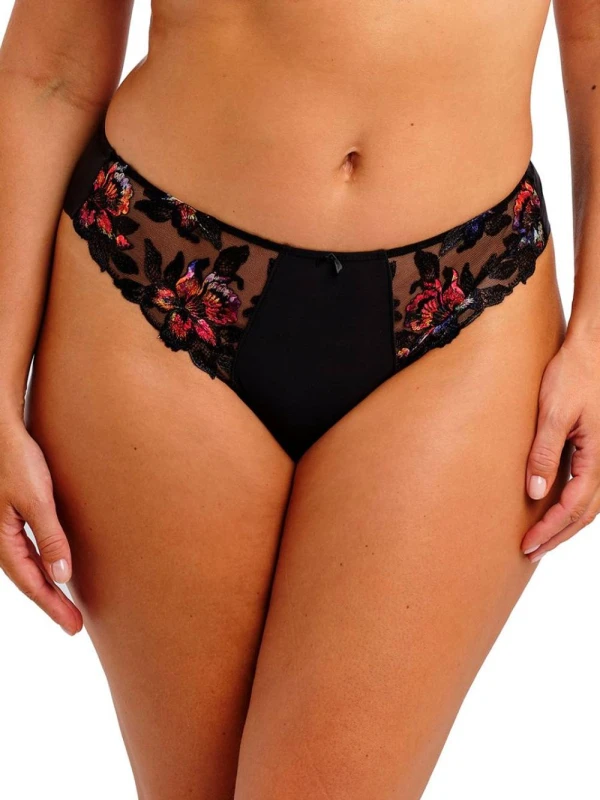 Image of Fantasie Womens Magdalena Thong in Black Size: 12 Black Female 12