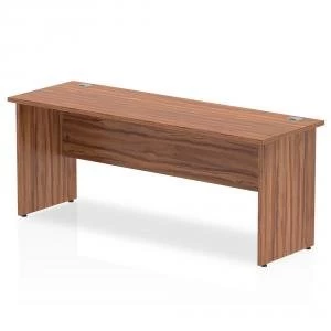 image of Trexus Desk Rectangle Panel End Leg 1800x600mm Walnut Ref MI001968