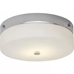 Image of 1 Bulb Flush Light Low Ceiling Polished Chrome LED GX53 9W Bulb