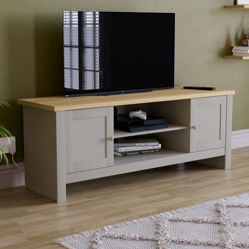 Image of Lassic Vida Designs Arlington 2 Door TV Unit Grey unisex 2 Door