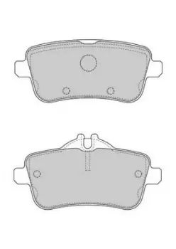 Image of Ferodo FDB4169 Brake Pad Set Rear Axle Premier Car
