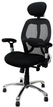 image of Ergonomic 24 Hour High Back Mesh Chair Black