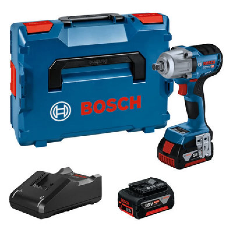 Image of Bosch Pro 18V Cordless Impact Wrench Gds 18V-450 PC L-Boxx 136 06019K4170