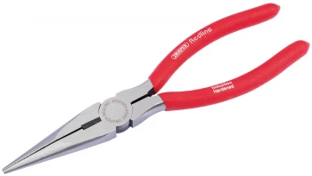 Image of Draper 200mm Long Nose Plier with PVC Dipped Handle 68238