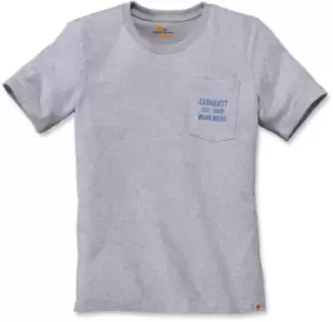 Image of Carhartt Workwear Graphic Pocket T-Shirt, grey, Size L, grey, Size L
