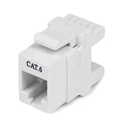 image of 180 Cat 6 Keystone Jack RJ45 Ethernet Cat6 Wall Jack White 110 Type