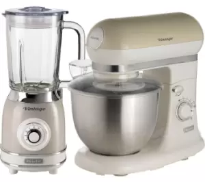 image of ARIETE Vintage ARPK36 Blender & Stand Mixer - Beige, Cream