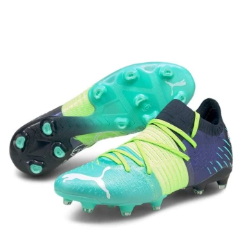 image of Puma Future Z 1.1 FG Football Boots - GreenGlare/Aqua