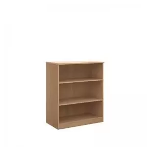 image of Deluxe bookcase 1200mm high with 2 shelves - beech