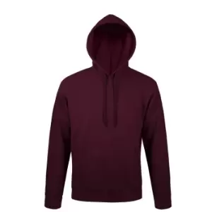 image of SOLS Snake Unisex Hooded Sweatshirt / Hoodie (L) (Burgundy)