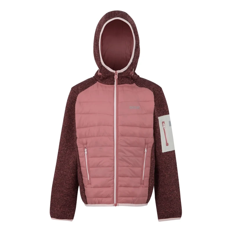 Image of Children's Hybrid Hooded Jacket Regatta Newhill Rose Unisex 11/12 ans