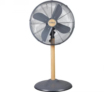 image of TOWER T642000 Portable 16 Pedestal Fan - Grey