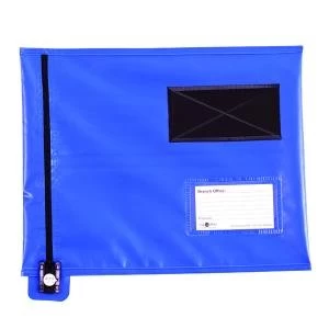 GoSecure Flat Mailing Pouch 286x336mm Blue CVF1