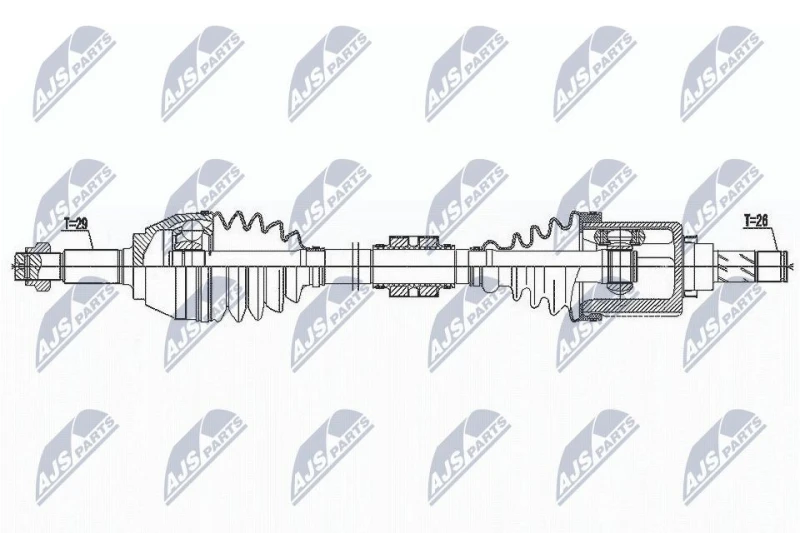 Image of NTY Drive shaft NTY NPW-NS-146