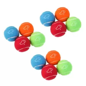 image of Zoon Pooch 6.5cm Squeaky Tennis Balls - 12 Pack