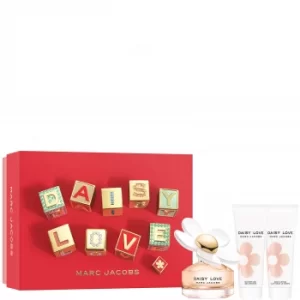 Image of Marc Jacobs Daisy Love Gift Set 50ml Eau de Toilette + 75ml Body Lotion + 75ml	Shower Gel