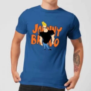 image of Johnny Bravo Pose Mens T-Shirt - Royal Blue - L