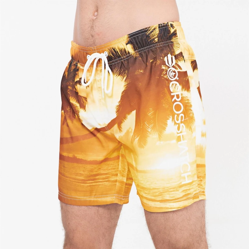 Image of Crosshatch Beach Dream Swim Shorts Mens - Multi Multi S