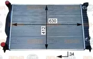 Image of x1 Behr Heat Exchanger 8MK376717-234 Genuine for 8MK 376 717-231 Made in China