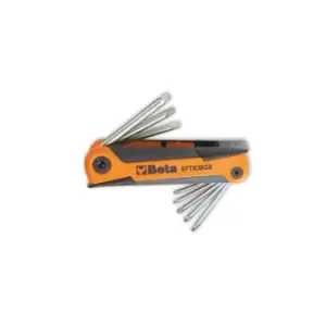 Image of Beta Tools 97 TX/BG8 8pc Offset Torx Key Set in Holder 000970368