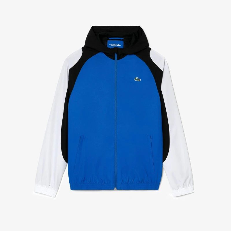 Image of Lacoste Mens Blouson Performance Training Jacket Black-White male M