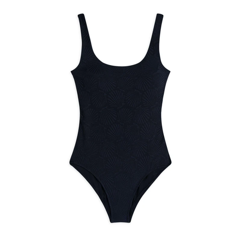 Image of Chelsea Peers Womens Bandeau UV Protection Swimsuit Jacquard Shell female 8 (XS)