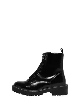 Image of ONLY Leather Look Boots Women Black