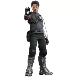 Image of Hot Toys Iron Man Movie Masterpiece Action Figure 1/6 Tony Stark (Mech Test Version) 30 cm