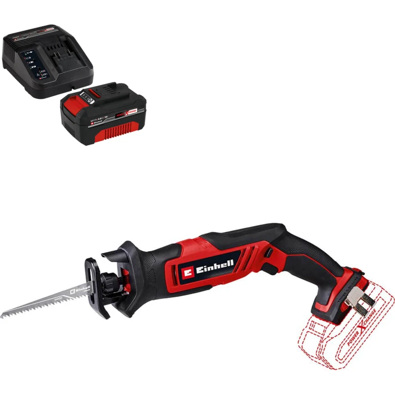 Image of Einhell TE-AP 18/13 Li 18v Cordless One Handed Reciprocating Saw TE-AP 18/13 Li Batteries: 1 x 4ah Li-ion