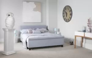 Image of Serene Hazel 4ft Small Double Ice Fabric Bed