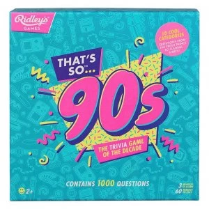 Image of Ridleys Thats So 90s Quiz UK - Multi